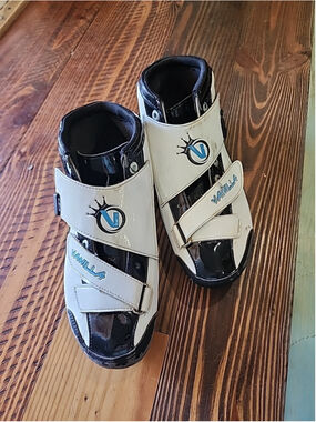 Vanilla Spyder Inline Speed Skate Booties Only White/Black Size 11